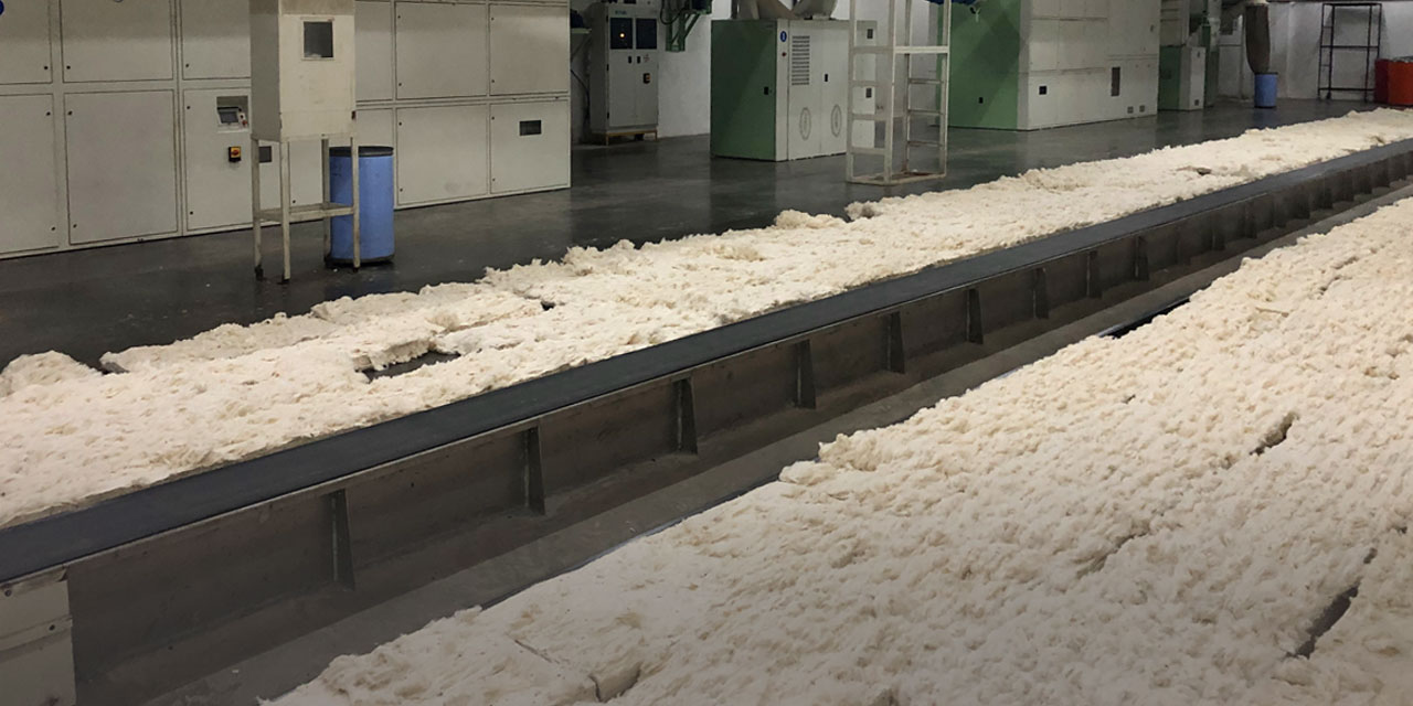 From the cleaning of cotton to yarn production